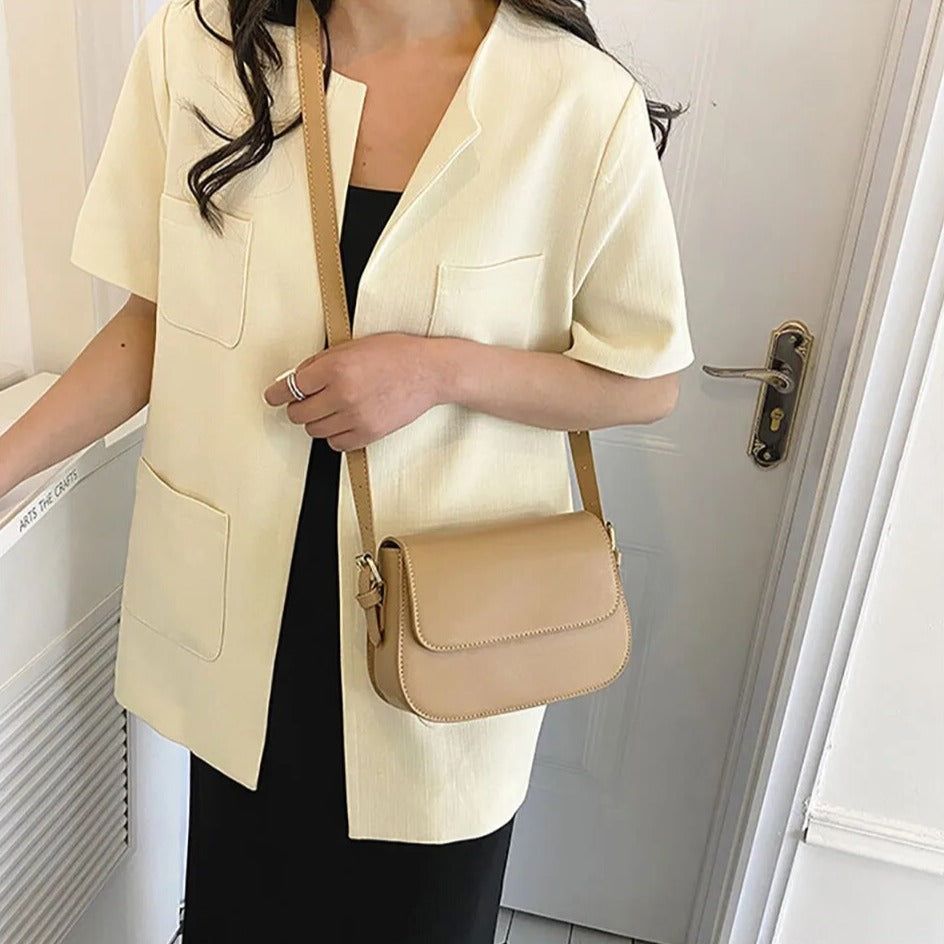 Ada - Classic Vintage Leather Crossbody Bag