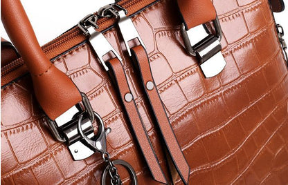 Evelyn - Everyday Elegance 4-Piece Leather Bag Set