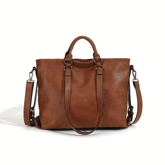 Doris - Classic Elegance Leather Tote Bag