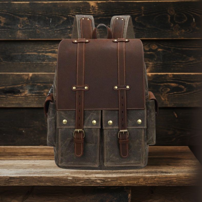 Nancy - Classic Voyager Suede Leather Backpack