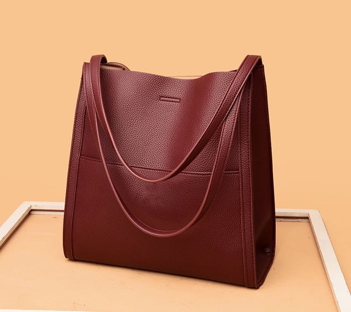 Frances - Luxurious Leather Tote Bag