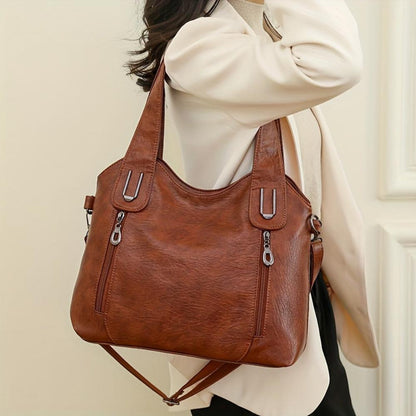 Annie - Luxe Statement Leather Shoulder Bag