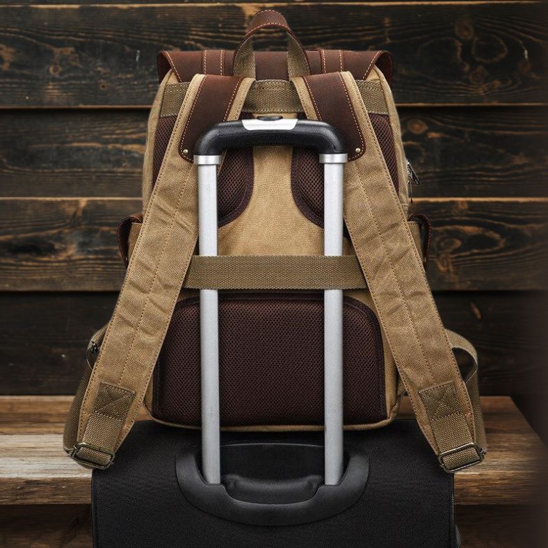 Nancy - Classic Voyager Suede Leather Backpack