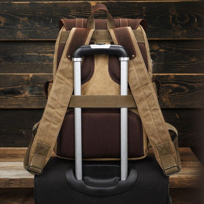 Nancy - Classic Voyager Suede Leather Backpack