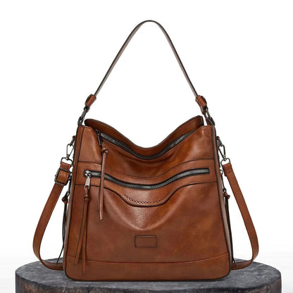 Janice - Vintage Charm Leather Shoulder Bag