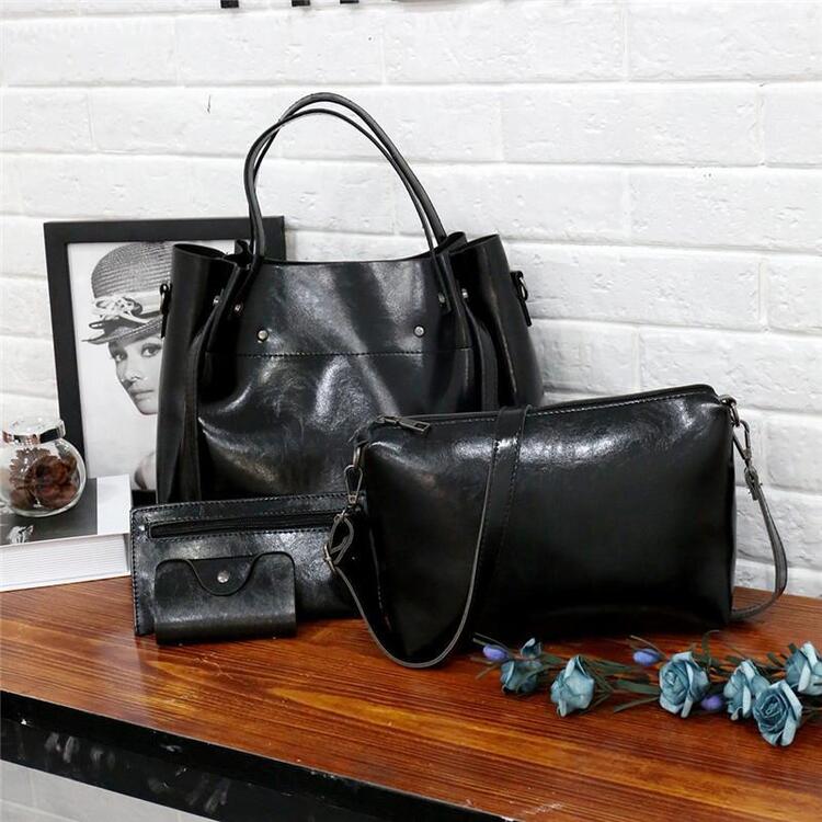 Riley - Vintage Soft 4-Piece Leather Bag Set