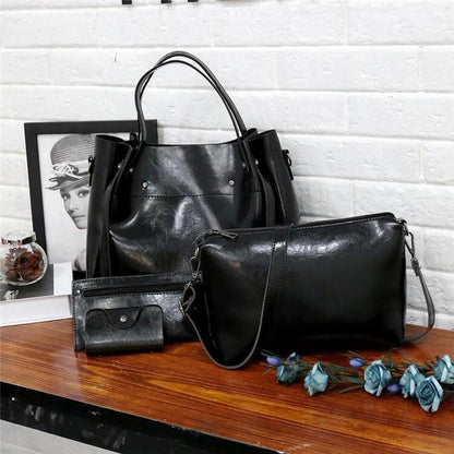 Riley - Vintage Soft 4-Piece Leather Bag Set