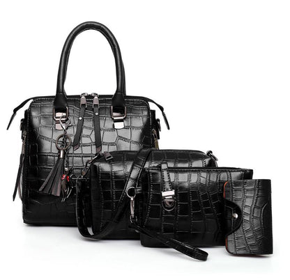 Evelyn - Everyday Elegance 4-Piece Leather Bag Set