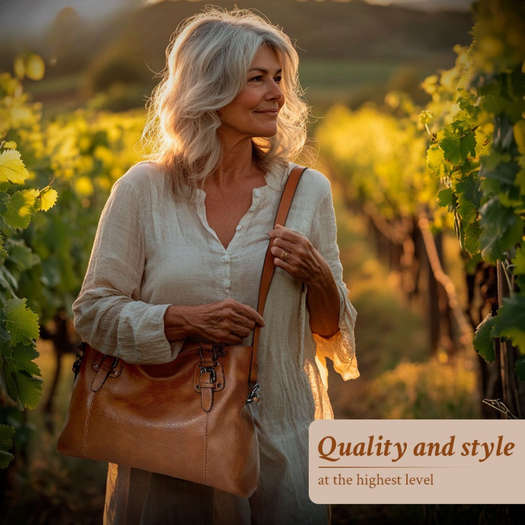 Louise - Graceful Allure Leather Shoulder Bag