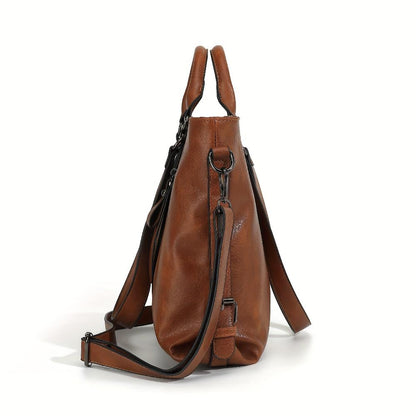 Doris - Classic Elegance Leather Tote Bag