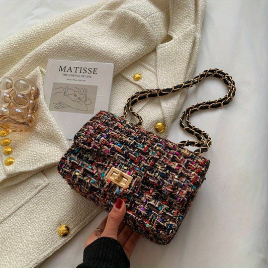 Madison - Parisian Tweed Shoulder Bag