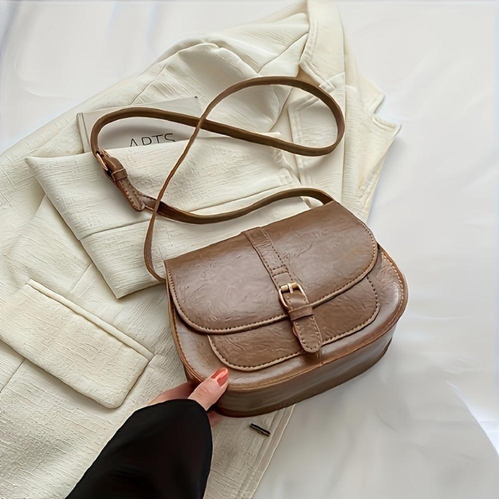 Connie - Classic Lush Leather Crossbody Bag
