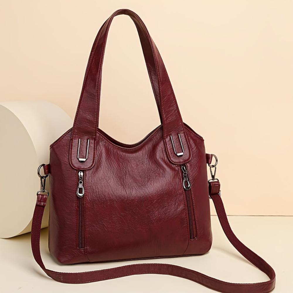 Annie - Luxe Statement Leather Shoulder Bag