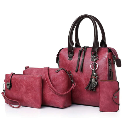 Avery - Essential 4-Piece Leather Bag Set