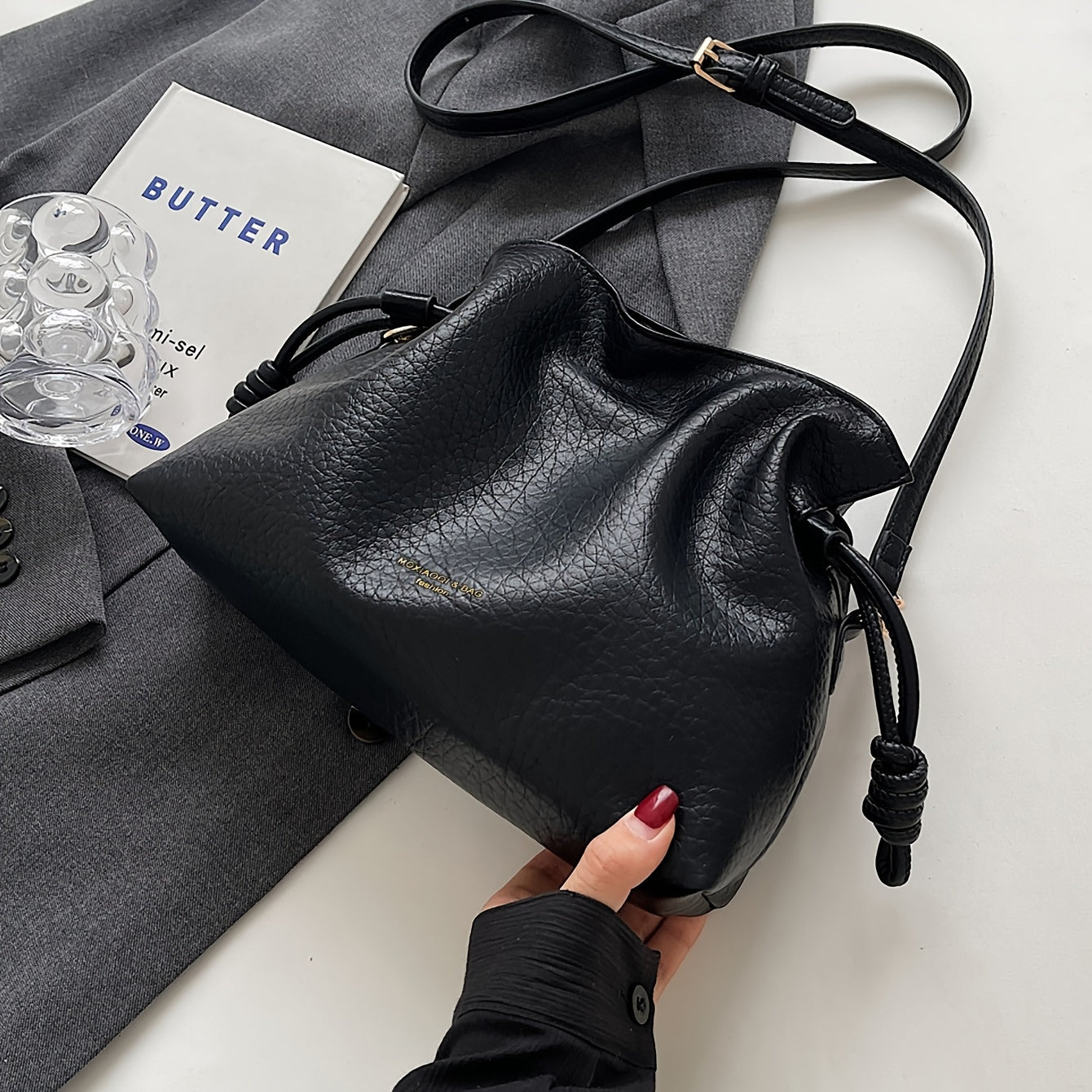 Eleanor - Supreme Lush Leather Bucket Bag