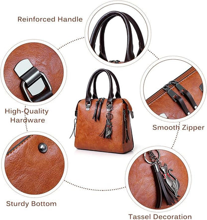 Avery - Essential 4-Piece Leather Bag Set