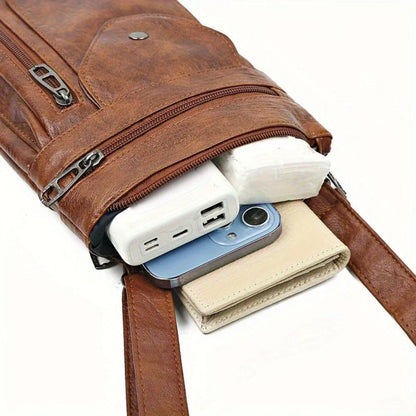 Martha - Classic Vintage Leather Crossbody Bag