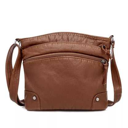Diane - Vintage Charm Leather Crossbody Bag
