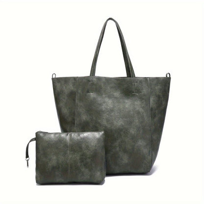 Therese - Retro Radiance Leather Tote Bag