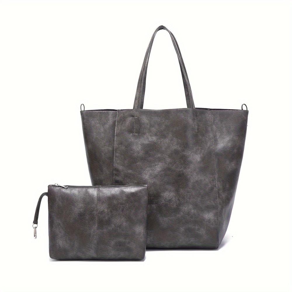 Therese - Retro Radiance Leather Tote Bag