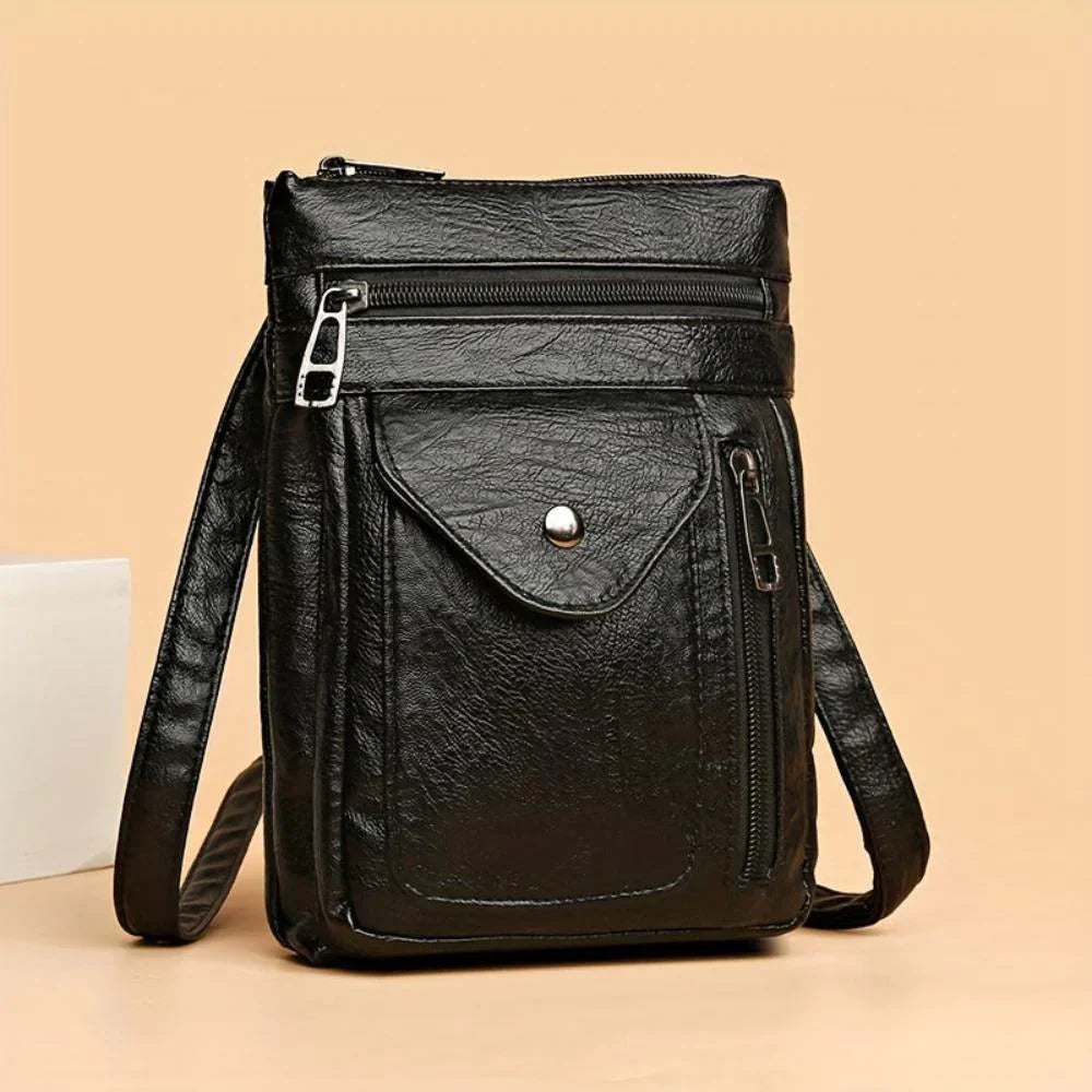 Martha - Classic Vintage Leather Crossbody Bag