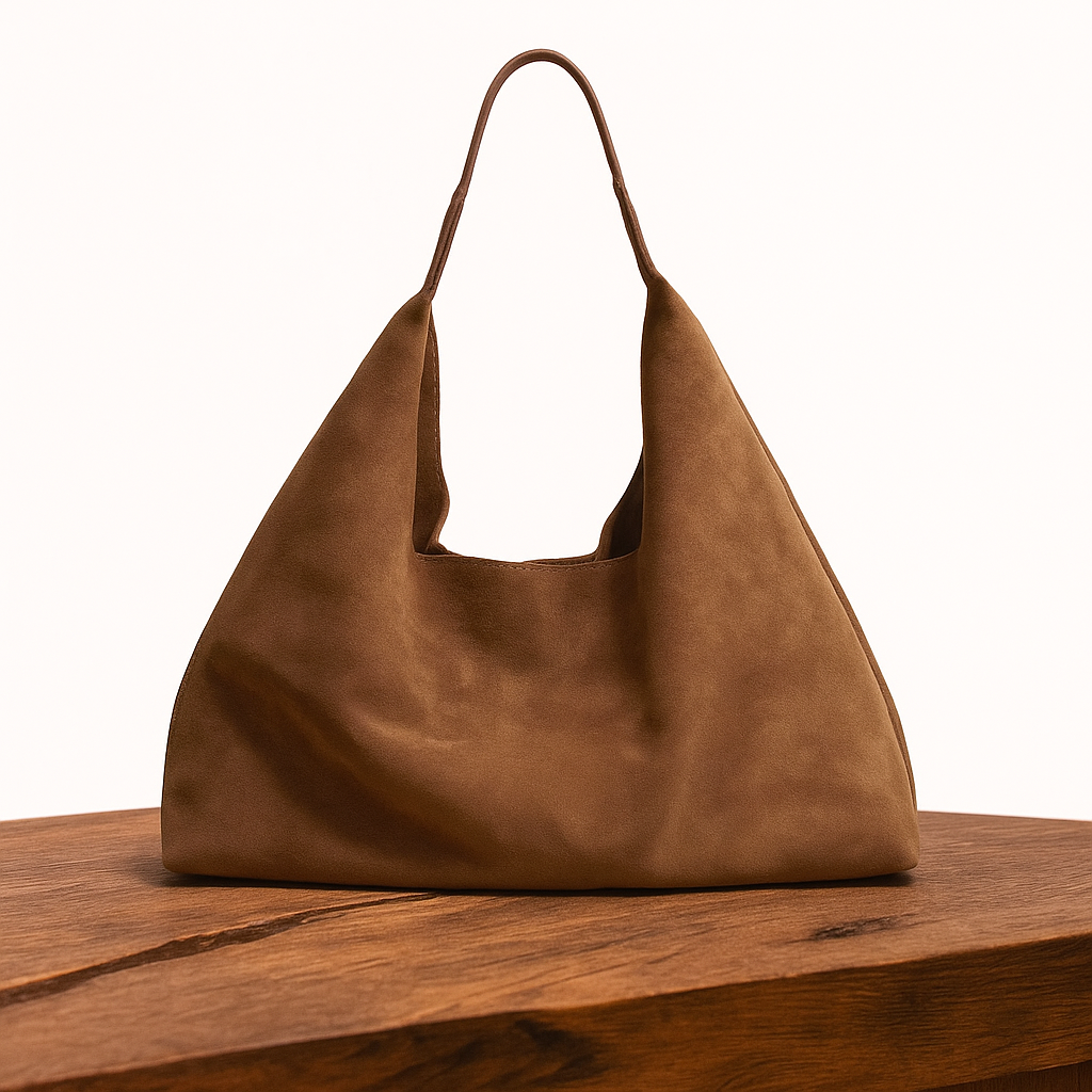 Bernice - Vintage Luxury Suede Leather Handbag