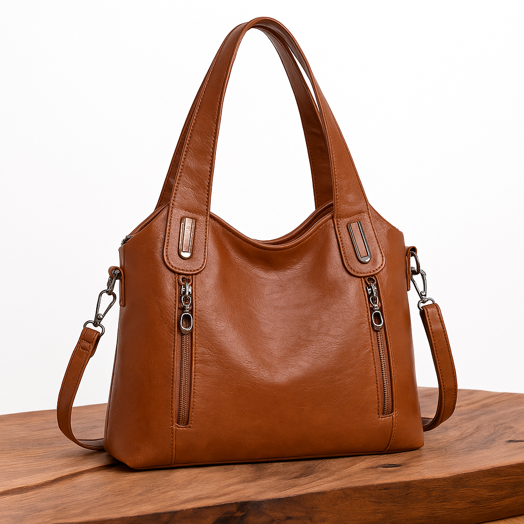 Annie - Luxe Statement Leather Shoulder Bag