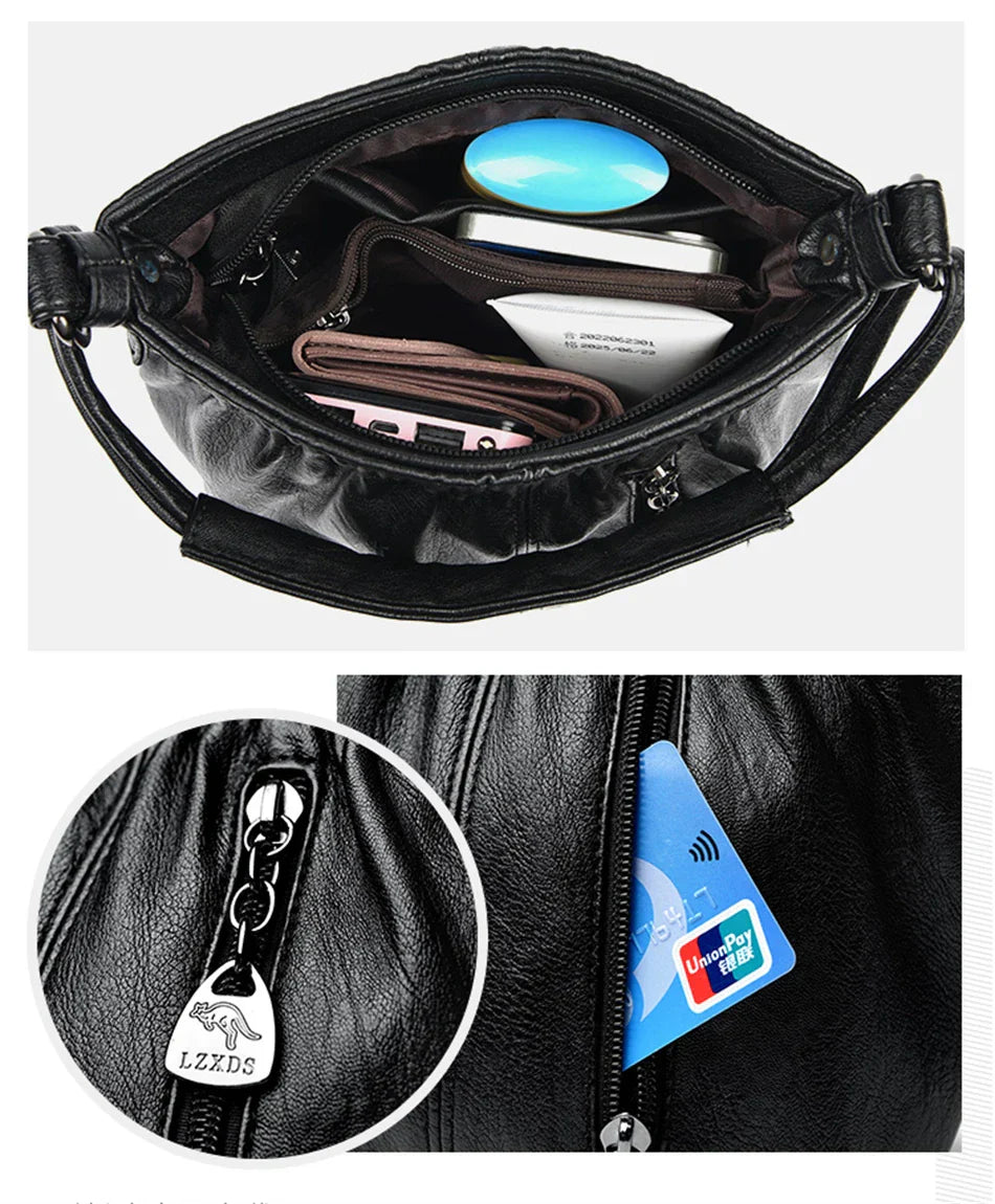 Louise - Vintage Charm Leather Shoulder Bag