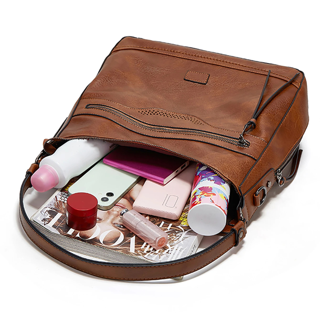 Janice - Vintage Charm Leather Shoulder Bag