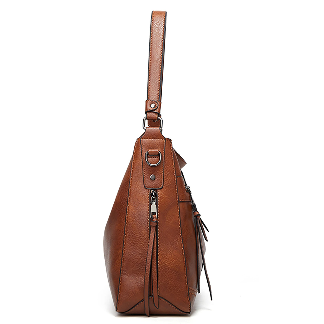 Janice - Vintage Charm Leather Shoulder Bag