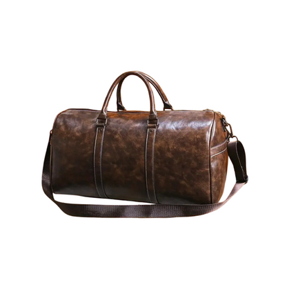 Esther - Timeless Retro Leather Duffle Bag
