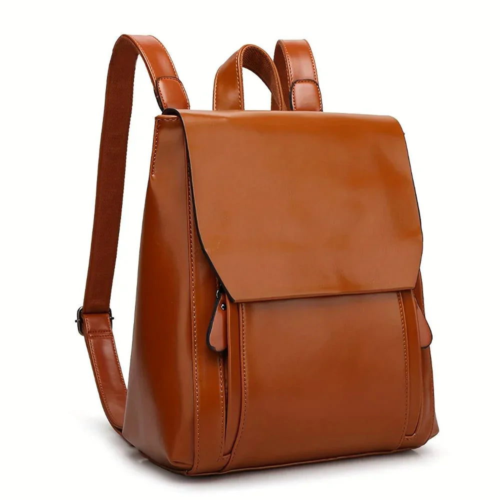Mary - Stylish Fusion Leather Backpack