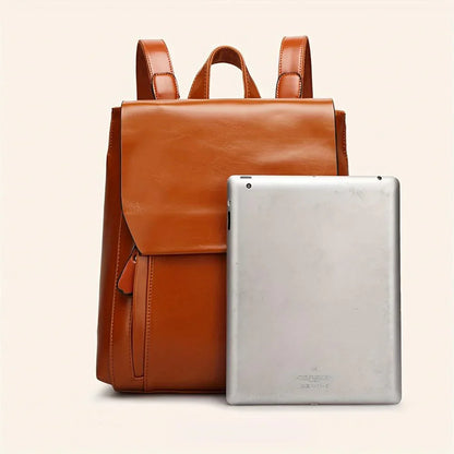Mary - Stylish Fusion Leather Backpack
