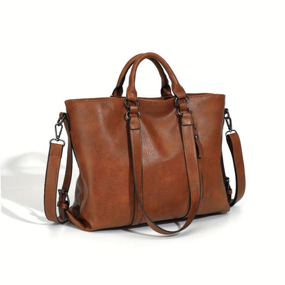 Doris - Classic Elegance Leather Tote Bag