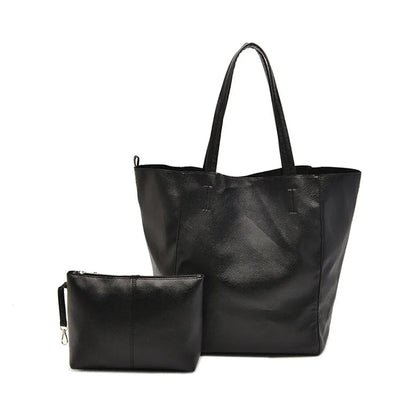 Therese - Retro Radiance Leather Tote Bag