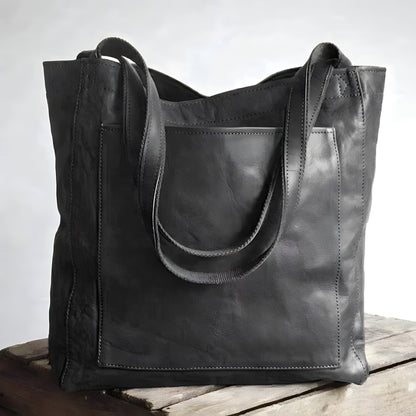 Carol - Modern Chic Leather Tote Bag