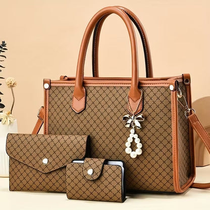 Martha  - Timeless Vintage 3-Piece Leather Bag Set