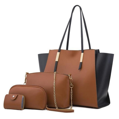 Isabella - Chic Leather 4-Piece Bag Set